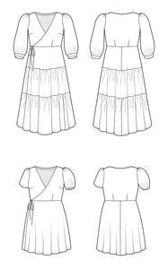 ROSECLAIR DRESS - SIZES 0-16 - PAPER PATTERN