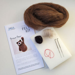 Brown Bear Complete Needle Felting Kit