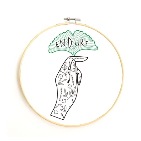 Endure - DIY Embroidery Kit by Gingiber