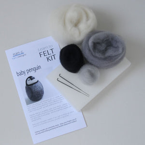 Baby Penguin Complete Needle Felting Kit