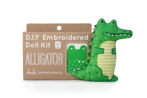 Alligator - Embroidery Kit (Level 2)