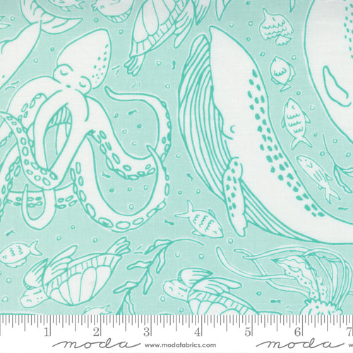 The Sea and Me by Stacy Iest Hsu for Moda - Seafoam