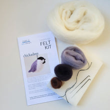 Load image into Gallery viewer, Chickadees Complete Needle Felting Kit
