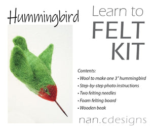 Hummingbird Complete Needle Felting Kit