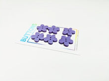 Load image into Gallery viewer, Lavender Flower Button (0.75&quot;) - 6 pack