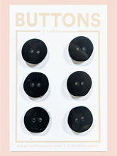 Load image into Gallery viewer, Irregular Circle Buttons - Onyx - Small - 6 pack