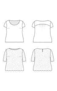 Montrose Top - Sizes 0-16 - Paper Pattern