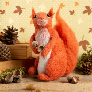 Red Squirrel Needle Felting Kit by Hawthorn Handmade