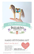Load image into Gallery viewer, FELT HORSE SEWING CRAFT KIT