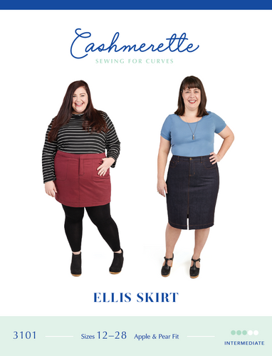 Ellis Skirt - Sizes 12-28 - Paper Pattern