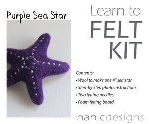 Sea Star Complete Needle Felting Kit