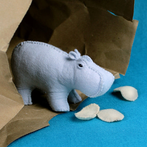 House Hippo Hand Sewing Felt Kit