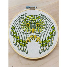Load image into Gallery viewer, GREAT HORNED OWL - COMPLETE EMBROIDERY KIT