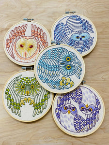 BARN OWL - COMPLETE EMBROIDERY KIT