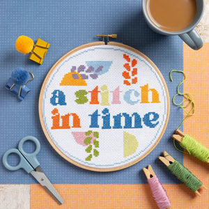 A Stitch In Time Cross Stitch Kit by Hawthorn Handmade
