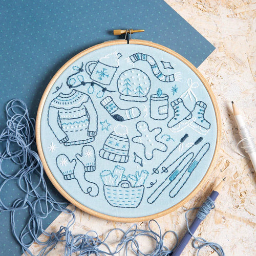 Winter Doodles  Embroidery Kit by Hawthorn Handmade