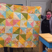Load image into Gallery viewer, Beginner Quilting Part Two - Half Square Triangles