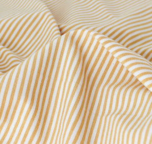 Bamboo/Organic Cotton Jersey Stripe  - Gold Stripes