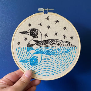 LOON - COMPLETE EMBROIDERY KIT