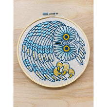 Load image into Gallery viewer, Saw Whet Owl - Complete Embroidery Kit