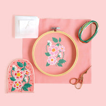 Load image into Gallery viewer, DIY Kit: Roses Embroidery Patch Kit