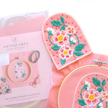 Load image into Gallery viewer, DIY Kit: Roses Embroidery Patch Kit