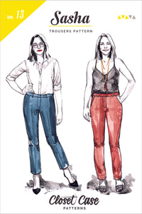 Sasha Trousers by Closet Core - Paper Pattern
