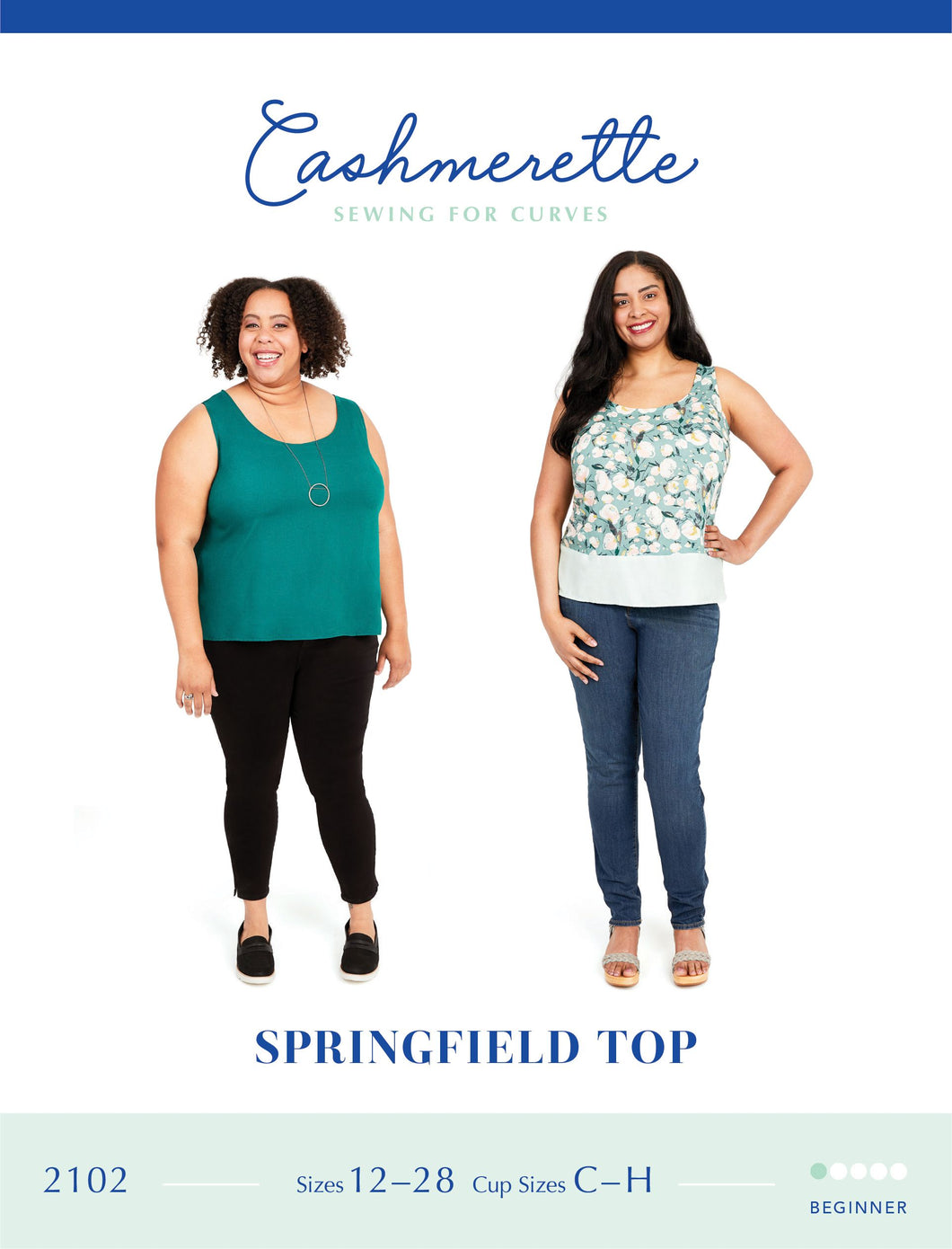 Springfield Top - Sizes 12-28 - Paper Pattern