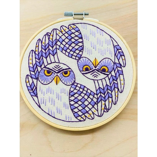 BURROWING OWLS - COMPLETE EMBROIDERY KIT