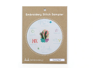 Coral Reef - Embroidery Stitch Sampler