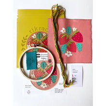Load image into Gallery viewer, Strawberries Embroidery Kit