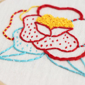 New Rose Embroidery Kit by Creative Journeys