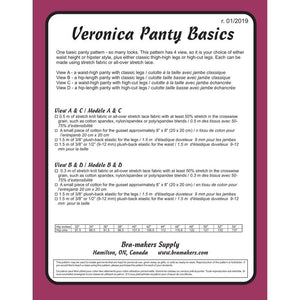 VERONICA PANTY BASICS - PAPER PATTERN