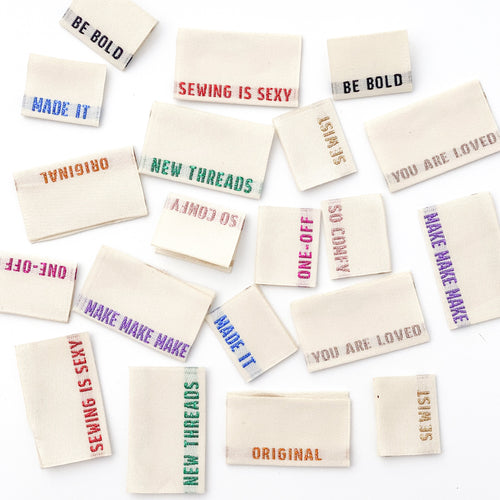 Metallic Side Seam Labels - Woven Labels