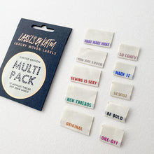 Load image into Gallery viewer, Metallic Side Seam Labels - Woven Labels