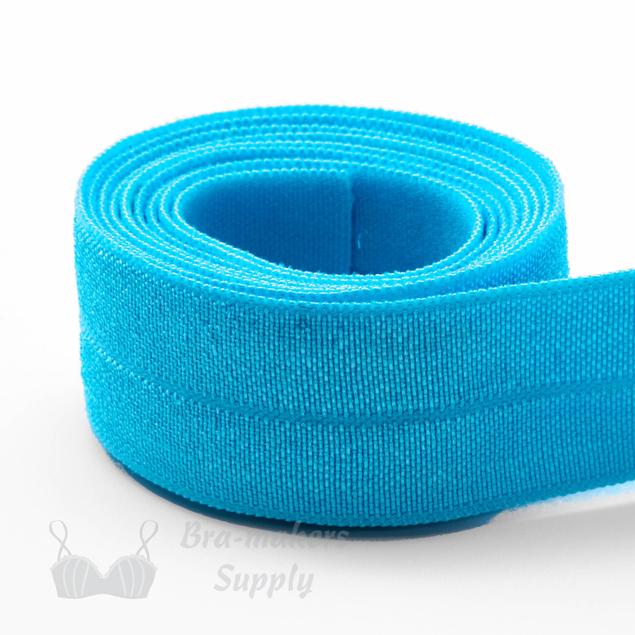 White, 15mm Wide Fold Over Elastic
