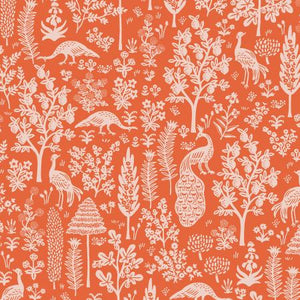 Camont by Rifle Paper Co. - 1/4 Meter - Menagerie Silhouette - Orange