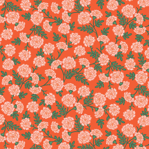 Bramble by Rifle Paper Co. - 1/4 Meter - Dianthus - Red