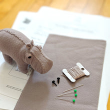 Load image into Gallery viewer, House Hippo Hand Sewing Felt Kit - Rita Van Tassel Studio