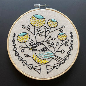 Chickadee - Complete Embroidery Kit